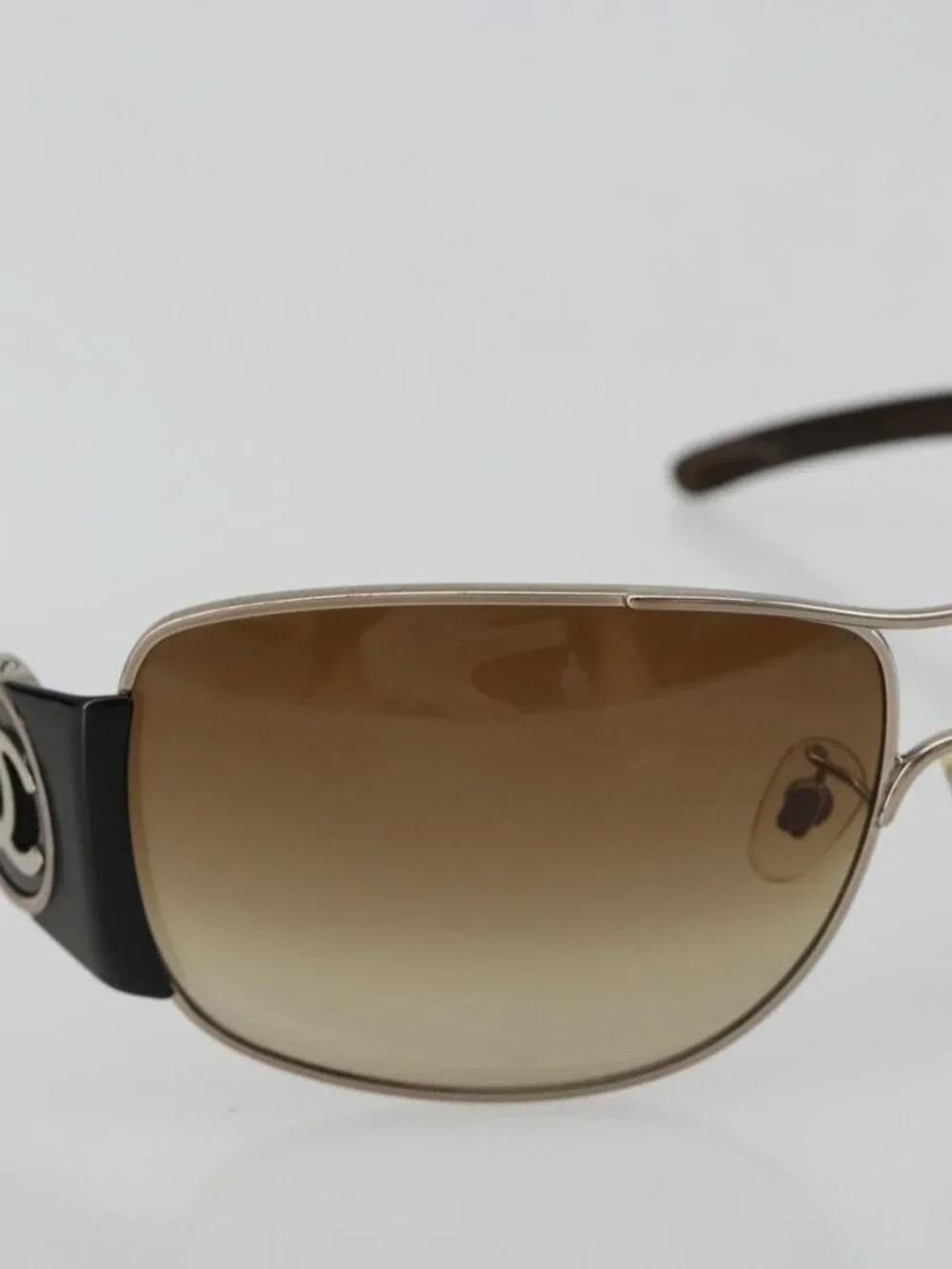 CHANEL Sunglasses plastic Brown CC Auth BA13437M display picture 1